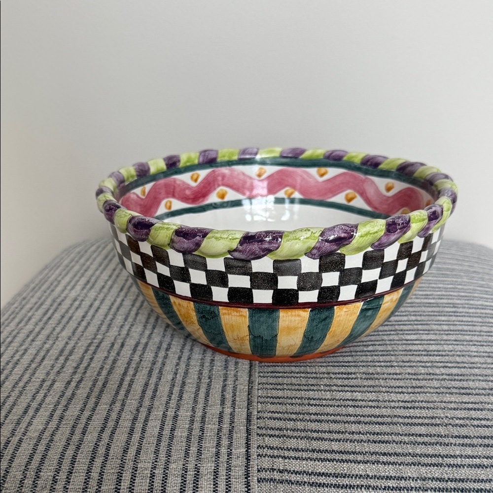 Makenzie -Childs Vintage Piccadilly-9in Mixing Bowl